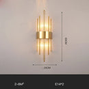 GobekUsa Gold Black LED Wall Sconce Light for Bedroom Corridor