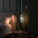 GobekUsa Crystal Glass Pendant Lamp Luxe Chandelier for Bedroom Restaurant Kitchen Home