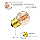 GobekUsa G40 Edison LED Bulbs 2W E27 220V Warm White Filament Lamp for Home Garden Bar