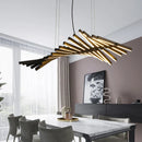 GobekUsa LED Chandelier: Modern Nordic Loft Hanging Light for Living Room, Restaurant, Bar
