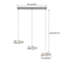 GobekUsa Crystal Stars LED Pendant Chandelier for Modern Living Dining Room Decor