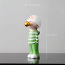 GobekUsa Bubble Gum Blowing Character Statue for Modern Home Decor