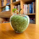GobekUsa Glaze Crystal Apple Paperweight Figurine Collection for Home Office Decor