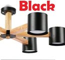 GobekUsa Iron & Wood Chandelier: Kids Room & Kitchen Island Lighting Fixtures