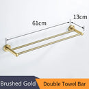 GobekUsa Golden Swan Bath Hardware Set: Towel Rack, Toilet Paper Holder, Tissue Roll Holder