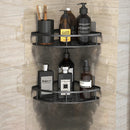 GobekUsa Bathroom Corner Shelves Suction Cup Storage Rack Shower & Kitchen Organizer