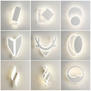 GobekUsa LED Wall Lamps: Modern Spin Design for Bedroom, Hall, Living Room - 90-260V