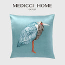 GobekUsa Bird Of Paradise Silk Throw Pillow Cover for Home & Hotel Décor