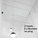 GobekUsa Geometric Glass Ball LED Pendant Chandelier Ceiling Lamp for Living Dining Bedroom