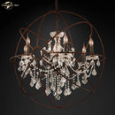 GobekUsa Crystal LED Chandelier: Contemporary Orb Pendant Light for Home Decor