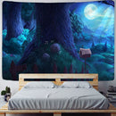 GobekUsa Cabin In The Woods Wall Hanging Tapestry for Home Decor & Halloween Theme