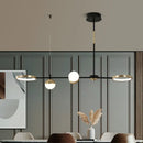 GobekUsa Black Gold Minimalist Chandelier for Dining Room Home Decor
