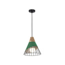 GobekUsa Industrial Loft Wood Pendant Light, Nordic Iron Hanging Lamp for Kitchen, Bedroom, Dining Room