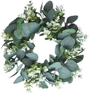 GobekUsa Eucalyptus Leaf Wreath - Home Decor, DIY, Wedding, Holiday & Living Room Accessory