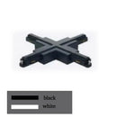 GobekUsa 1m Black White Aluminum 2-Wire Connector Track Rail Spotlight Fitting