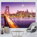 GobekUsa City View Tapestry: Bohemian Psychedelic Wall Hanging for Home Decor
