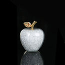 GobekUsa Glaze Crystal Apple Paperweight Figurine Collection for Home Office Decor