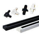 GobekUsa 100cm Black White Track for Track Lights Aluminum Rail Part