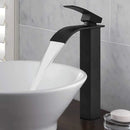 GobekUsa Brass Waterfall Basin Faucet Single Lever Deck Mount Mixer Taps