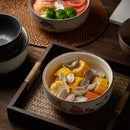 GobekUsa 6/7 Inch Ceramic Ramen Bowl - Large Soup Noodle Bowl for Kitchen and Hotel Use