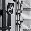 GobekUsa Black High Pressure Hand-held Shower Head for Water Saving and Bathroom Rainfall