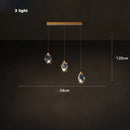 GobekUsa Crystal Copper Round Chandelier: Elegant LED Suspension Lamp for Dinning Room