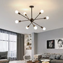 GobekUsa LED Ceiling Chandelier: Modern & Industrial Sputnik Style for Living Room & Bedroom