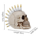 GobekUsa 15cm Resin Skull Head Bullet Handicraft Decor Statue Halloween Props