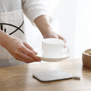 GobekUsa Cotton Linen Coaster Set for Tea Coffee Mug Heat Protection ECO Cup Mat