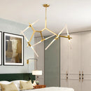 GobekUsa Branch Suspension Pendant Light - Gold Black G9 LED Iron Glass Fixture