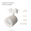 GobekUsa 7W LED Track Light Spotlights: Surface Mounted Aluminum Fixture for Living Room Shop