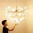 GobekUsa LED Branch Chandelier: Heracleum Lustre Salon Lighting for Kitchen, Bar, and Restaurant