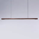 GobekUsa Black Walnut Wood Pendant Lights: Minimalist LED Dining Room Hanglamp