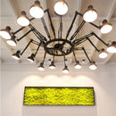GobekUsa Industrial Spider Ceiling Lamp Black White Adjustable E27 Fixture Light