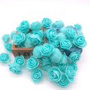 GobekUsa Handmade Foam Rose Flower Heads | 100Pcs Wedding Craft Decoration