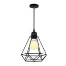 GobekUsa Black Metal Chandelier with E27 Edison Bulb Socket for Kitchen, Restaurant, Cafe