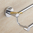 GobekUsa Double Towel Bar 60cm - Chrome Finish Stainless Steel Bathroom Accessory
