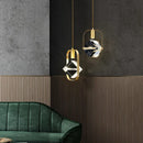 GobekUsa Gold Crystal Pendant Light Chandelier for Living Room Kitchen LED Art Deco