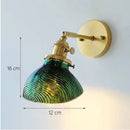 GobekUsa Green Glass LED Chandelier: Minimalist Brass Hanging Lights
