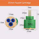 GobekUsa 3-Year Warranty Ceramic Cartridge for 35mm/40mm Faucet Mixer - High Quality