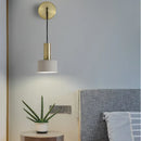 GobekUsa Brass Wall Lamp: Minimalist Nordic Style Sconce for Living, Bathroom, Aisle Lighting