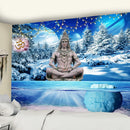 GobekUsa Buddhism Wall Hanging Tapestry Blanket Rug for Beach, Picnic, Camping