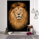 GobekUsa Lion World Tapestry Hanging Cloth Home Decor Fabric Art Wall Hanging