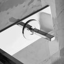 GobekUsa Dual Handle Wall Mounted Brass Basin Faucet Silver Mixer Tap
