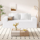 Convertible Sofa Bed — Chenille 2-3 Seater Sofa Set with Removable Pillows
