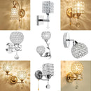 GobekUsa Crystal Wall Sconce: Modern Bedside Wall Lamp for Home Decor