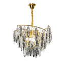 GobekUsa Art Deco LED Crystal Chandelier Lighting for Foyer