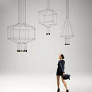 GobekUsa Industrial Iron Art LED Pendant Light - Black Minimalist Wall Lamp