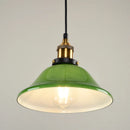 GobekUsa Green Glass Art Pendant Lamp: Nostalgic Industrial Style for Restaurant, Bar, and Coffee Shop