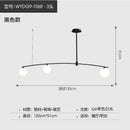 GobekUsa Bubble Iron Chandelier: Minimalist Nordic Kitchen Restaurant Island Light